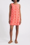 Rails Ginger Dress In Red Sunburst Jacquard