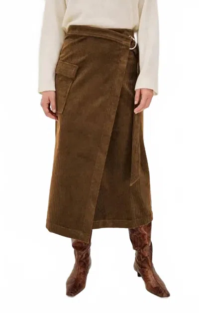 Rails Graciela Wrap Midi Skirt In Chestnut In Brown
