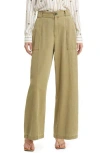 Rails Greer Cotton Blend Straight Leg Pants In Canteen