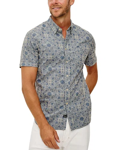 Rails Hale Floral Pocket Shirt In Blue