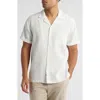 Rails Haney Textured Short Sleeve Cotton Button-up Shirt