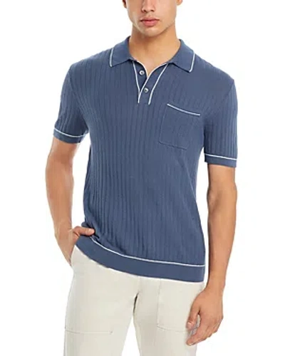 Rails Hardy Cotton Regular Fit Pocket Polo Shirt In Faded Navy