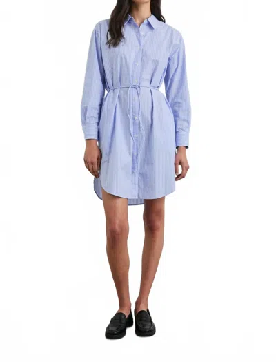 Rails Harmony Shirt Dress In Oxford Stripe In Blue
