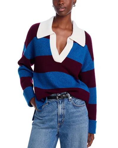 Rails Harris Collared Sweater In Rugby Stripe