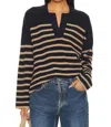 Rails Harris Striped Collared Sweater In Multi