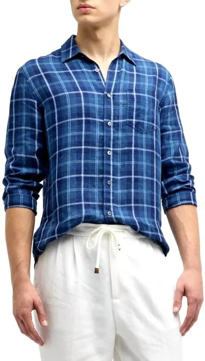 Rails Havana Shirt In Faded Indigo In Green