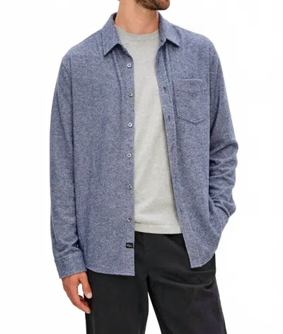 Rails Hawke Shirt In Marine Twill In Blue