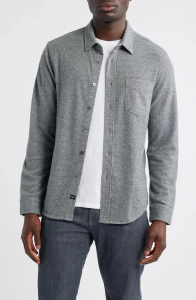 Rails Hawke Twill Button-up Shirt In Gray