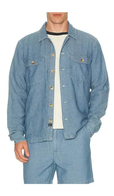 Rails Hayes Long Sleeve Shirt In Blue