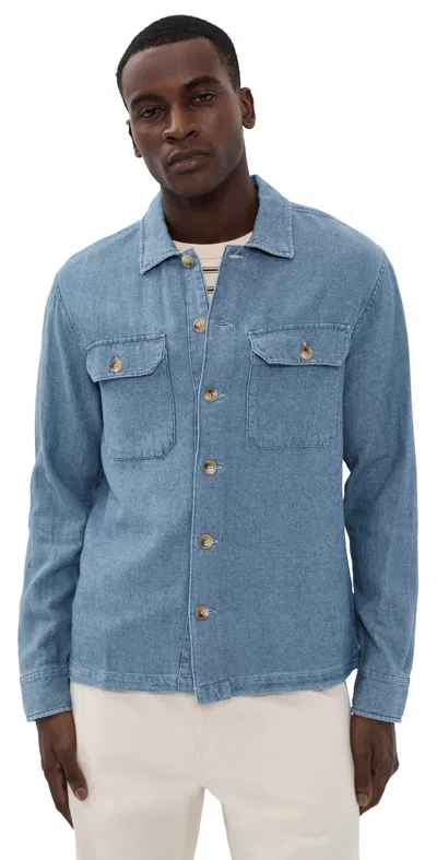 Rails Hayes Shirt Medium Wash Indigo In Blue