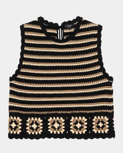 RAILS HAZEL SLEEVELESS CROCHET TOP