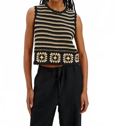 Rails Hazel Crochet Sweater Vest In Brown