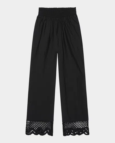 Rails Henrik Embroidered Pants In Black