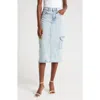 Rails Highland Cargo Denim Midi Skirt In Riviera
