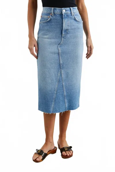 Rails Highland Raw Skirt In Baja Blue