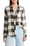 Rails Hunter Button-up Shirt In Rosemary Onyx