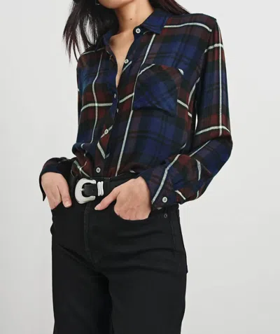 Rails Hunter Plaid Button-up Shirt In Chestnut Birch Navy
