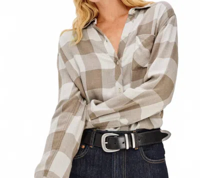 Rails Hunter Plaid Button Down Shirt In Dove Brown In Multi