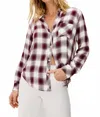 Rails Hunter Plaid Button Down Shirt In Rasberry Wine In Pattern