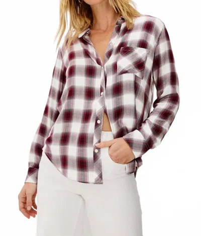 Rails Hunter Plaid Button Down Shirt In Rasberry Wine In Pattern