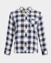 Rails Hunter Plaid Button-front Shirt In Blue