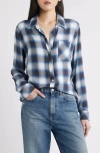 Rails Hunter Plaid Button-up Shirt In Blue