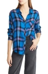 Rails Hunter Plaid Button-up Shirt In Cobalt Magenta
