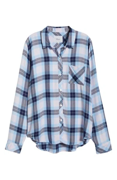 Rails Hunter Plaid Button-up Shirt In Lilac Crystal Navy