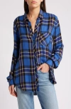 Rails Hunter Plaid Button-up Shirt In Sapphire Indigo