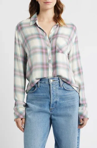 Rails Hunter Plaid Button-up Shirt In Purple