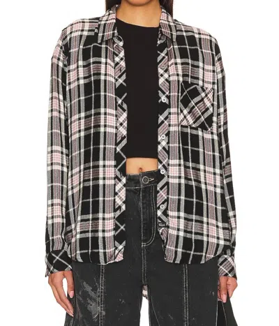 Rails Hunter Plaid Shirt In Onyx Rose In Multi