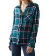 Rails Hunter Shirt In Aqua Lilac In Multi