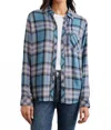 Rails Hunter Shirt In Blue Jasper In Multi