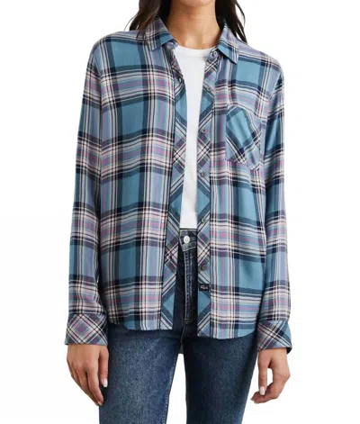 Rails Hunter Shirt In Blue Jasper In Multi