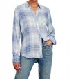 Rails Hunter Shirt In Bluebell Snow In Blue