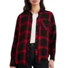 Rails Hunter Shirt In Diffused Cardinal Black In Black