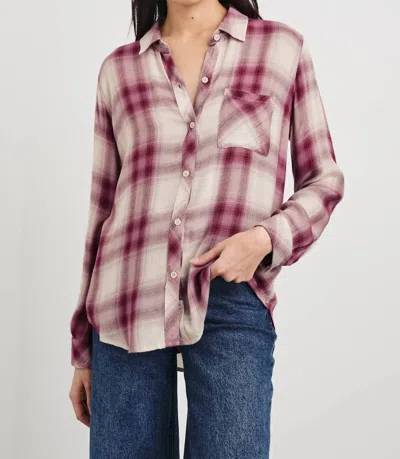 Rails Hunter Shirt In Faded Plum Ivory In Multi