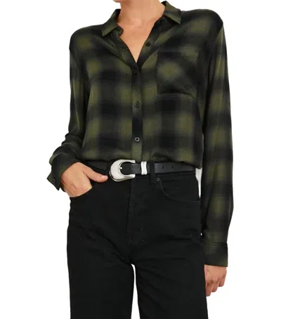 Rails Hunter Shirt In Olive Shadow Onyx In Multi