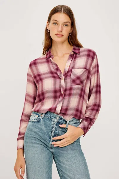 Rails Hunter Shirt In Plum Ivory In Multi