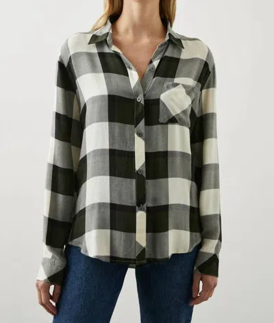 Rails Hunter Shirt In Rosemary Onyx In Black