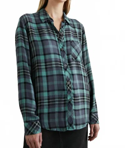 Rails Hunter Shirt In Smoke Agave Black