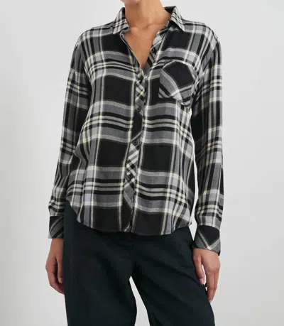 RAILS HUNTER SNAP BUTTON SHIRT IN IVORY CLOUD