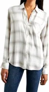 Rails Hunter Top In Dove Pearl