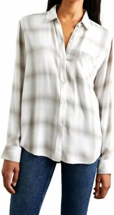 Rails Hunter Top In Dove Pearl