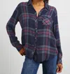 Rails Hunter Top In Navy Rose Astor In Multi