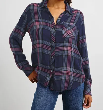 Rails Hunter Top In Navy Rose Astor In Multi