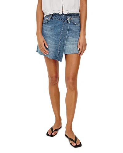 Rails Huntington Denim Skirt In Blue