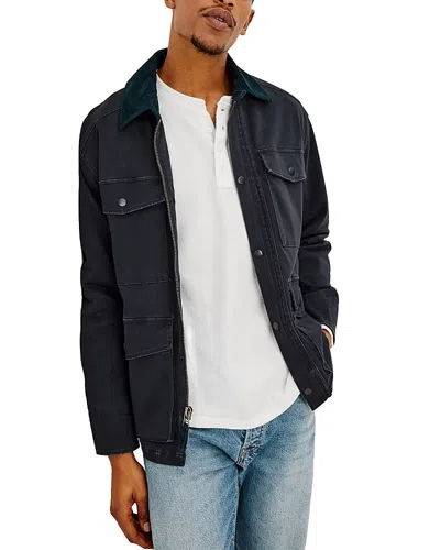 Rails Huntly Zip Cotton Pocket Jacket In Creosote