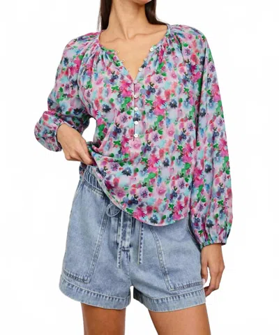 Rails Indi Top In Spring Meadow In Blue