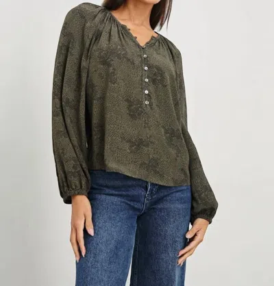 Rails Indi Printed Crepe Blouse In Multi